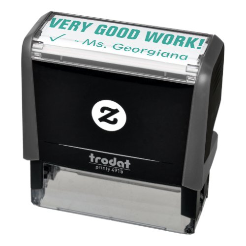 Positive VERY GOOD WORK Grading Rubber Stamp