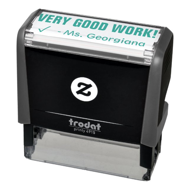 Positive "VERY GOOD WORK!" Grading Rubber Stamp (Product)