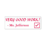 [ Thumbnail: Positive "Very Good Work!" Marking Rubber Stamp ]