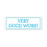 [ Thumbnail: Positive "Very Good Work!" Teacher Rubber Stamp ]