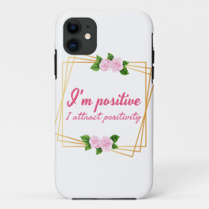 positive vibe sayings for self love iPhone 11 case