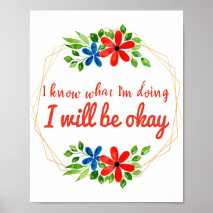 positive vibe sayings for work and self love poster