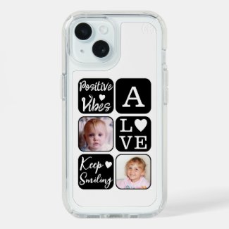 Positive vibes 2 photo initial white black