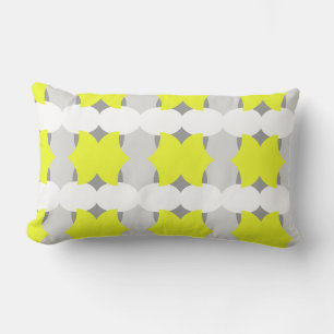 Positive Vibes Abstract Art Yellow Cushion Pillow