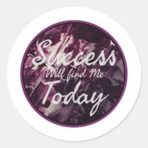 positive vibes affirmations about self acceptance classic round sticker