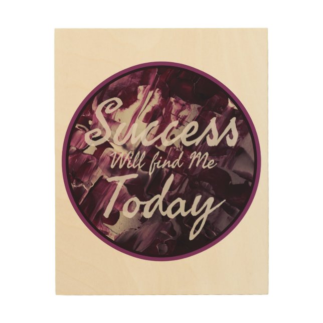 positive vibes affirmations about self acceptance wood wall art (Front)