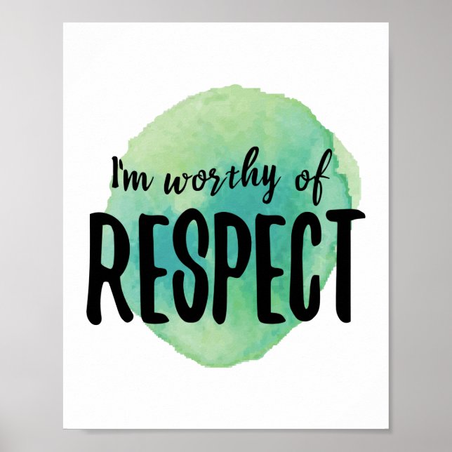 positive vibes affirmations for self love poster (Front)