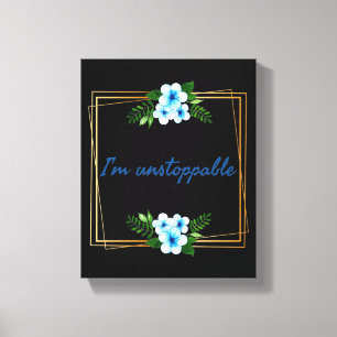 positive vibes affirmations for success canvas print