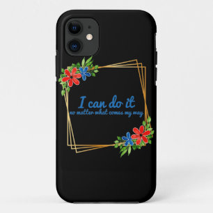 positive vibes affirmations for work iPhone 11 case