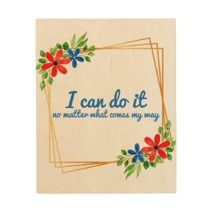 positive vibes affirmations for work wood wall art