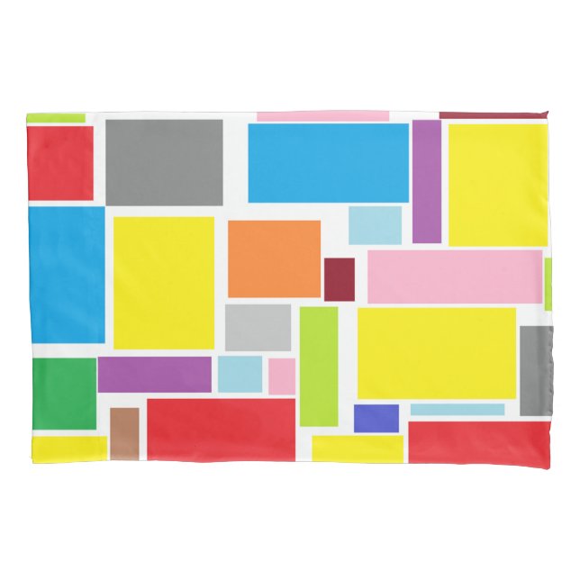 Positive Vibes Blocks Pillow Case (Front)