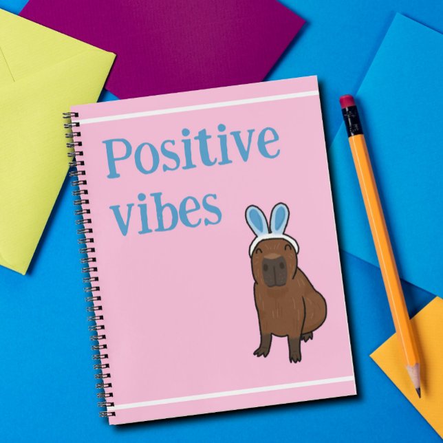 Positive vibes capybara notebook (Creator Uploaded)
