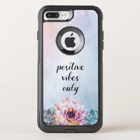 Positive Vibes Custom Quote Watercolor Phone Case