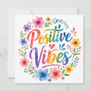 Positive Vibes Invitation