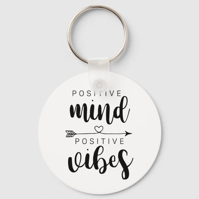 Positive Vibes Keychain (Front)