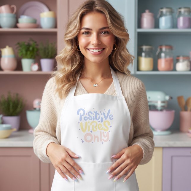 Positive Vibes Only Long Apron (Creator Uploaded)