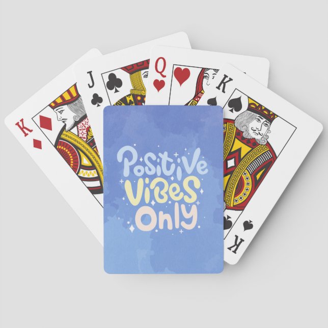 Positive Vibes Only Poker Cards (Back)
