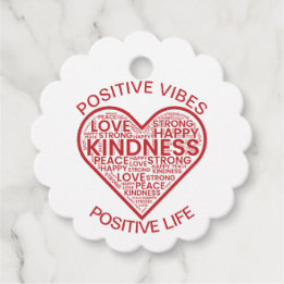 Positive Vibes Positive Life Favor Tags