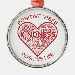 Positive Vibes Positive Life Ornament