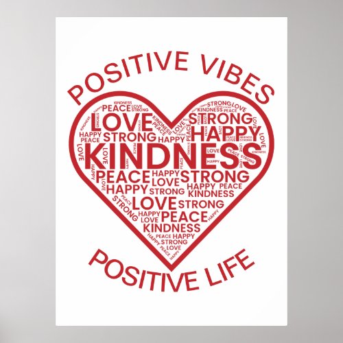 Positive Vibes Positive Life Poster