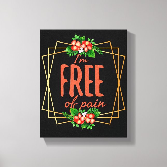 positive vibes quotes for success canvas print (Front)