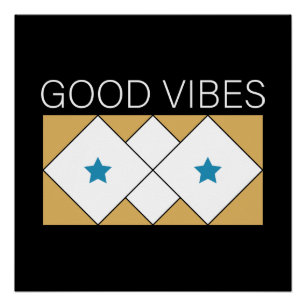 Positive Vibes refreshing design Poster