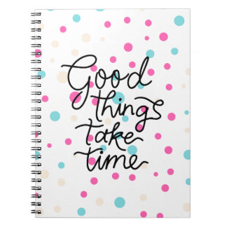 positive vibes spiral photo notebook