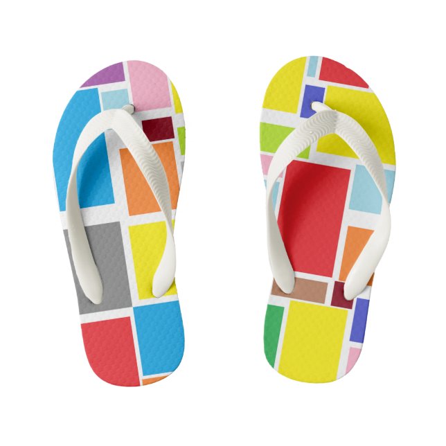 Positive Vibes Splash of color Flip Flops (Footbed)