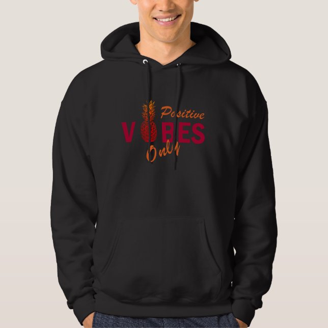 Positive vibes summer holiday hoodie (Front)