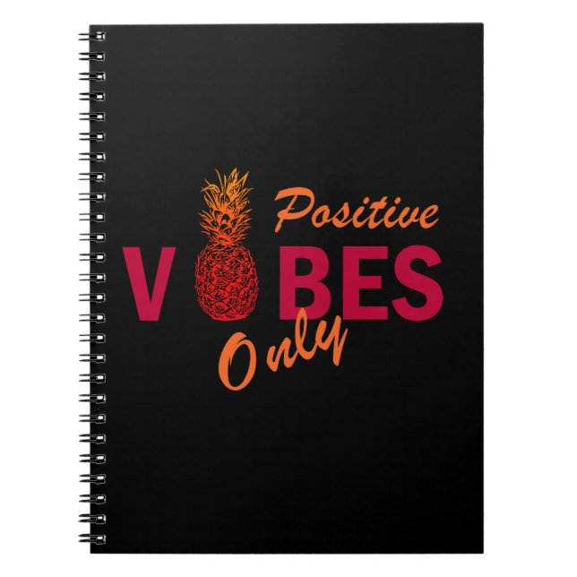 Positive vibes summer holiday notebook (Front)