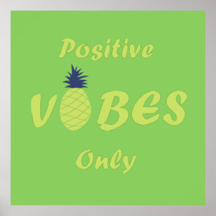 Positive vibes summer holiday poster