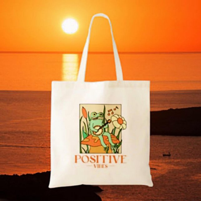 Positive Vibes Tote Bag (Creator Uploaded)