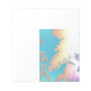 Positive Vibes Tropical Palm Trees Notepad