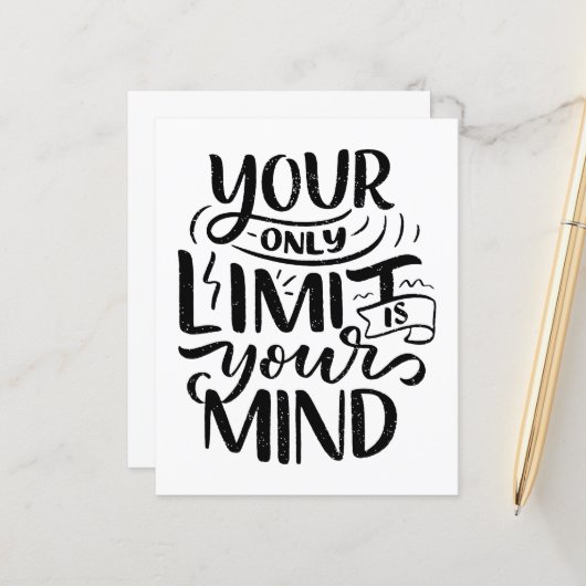Positive Vibes - Your Only Limit is Your Mind (Front/Back In Situ)