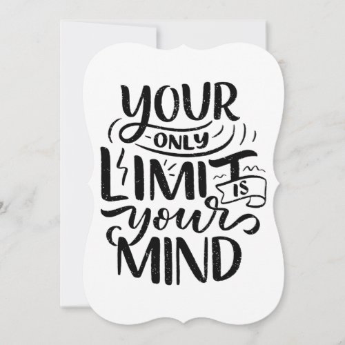 Positive Vibes _ Your Only Limit is Your Mind Card