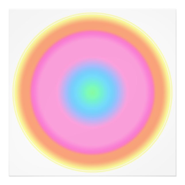 Positive Vibrations - Colorful Gradient  Photo Print (Front)