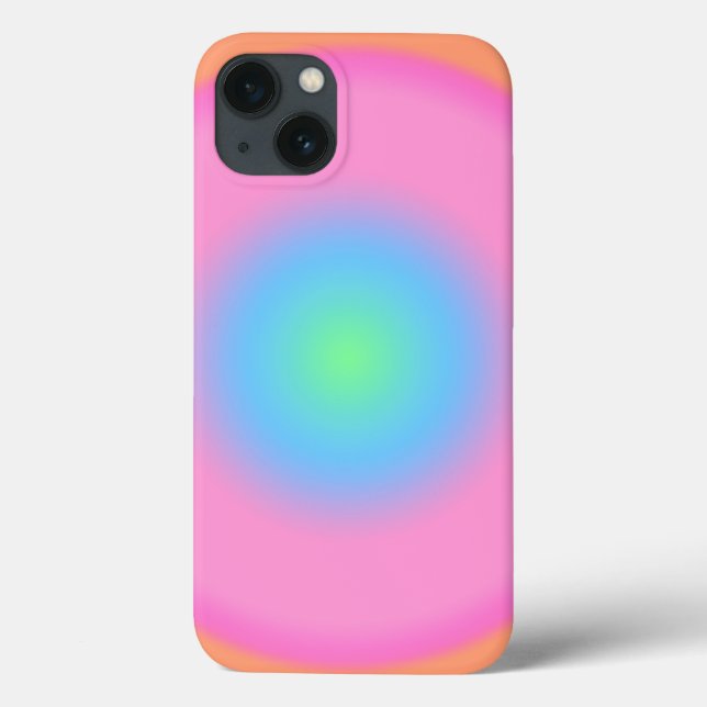 Positive Vibrations - Colorful Radial Gradient  Case-Mate iPhone Case (Back)