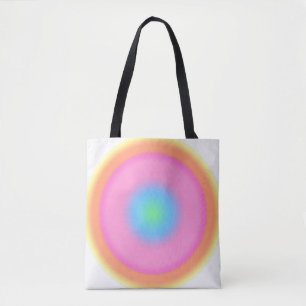 Positive Vibrations - Colorful Radial Gradient  Tote Bag