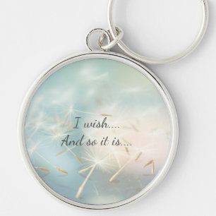 Positive wishes keychain