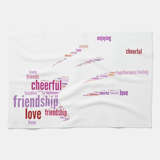 Positive words design towel (Horizontal)