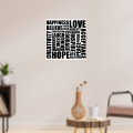 Positive Words Poster | Zazzle