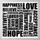 Positive Words Poster | Zazzle