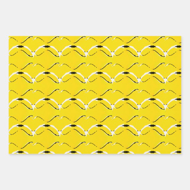 Positive Yellow Wrapping Paper Sheets (Front)
