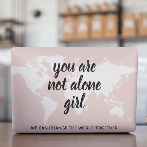 Positive You Are Not Alone Girl Motivation Quote HP Laptop Skin