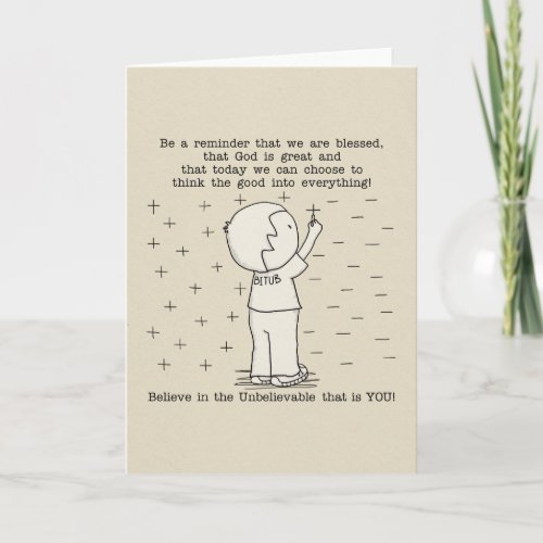 Positively Blessed Card