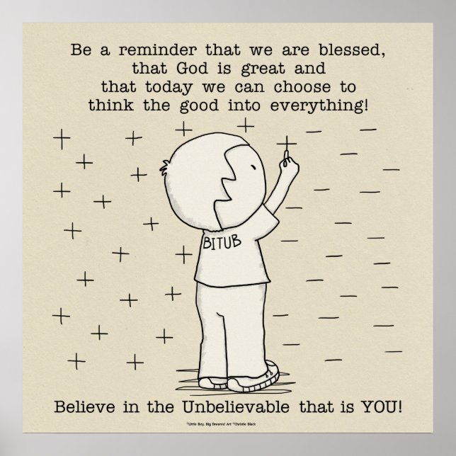 Positively Blessed Poster (Front)