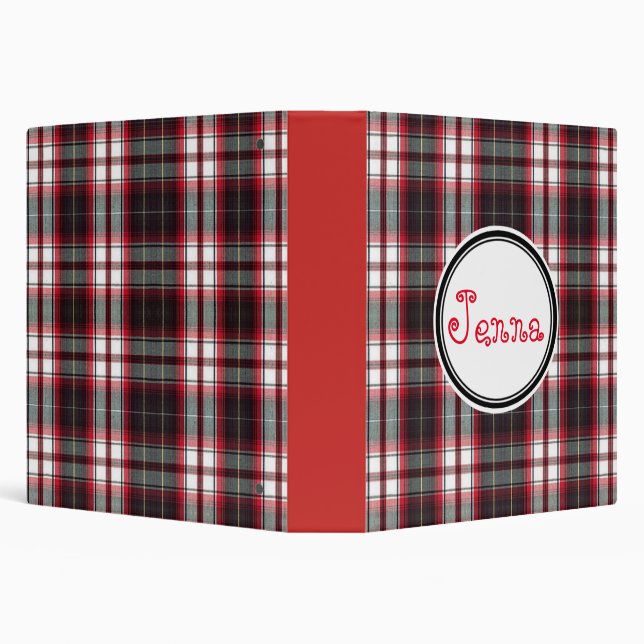 Positively Plaid 3-Ring Binders (Background)