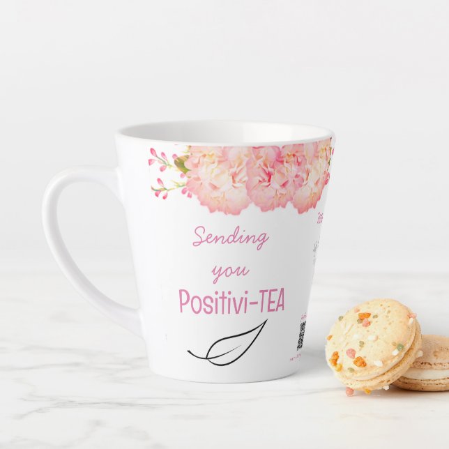 Positivi-TEA Tea Cup Quote | Tea Coffee Shop Items (In Situ)