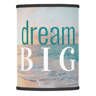 Positivity Dream Big Sandy Beach Photo Lamp Shade