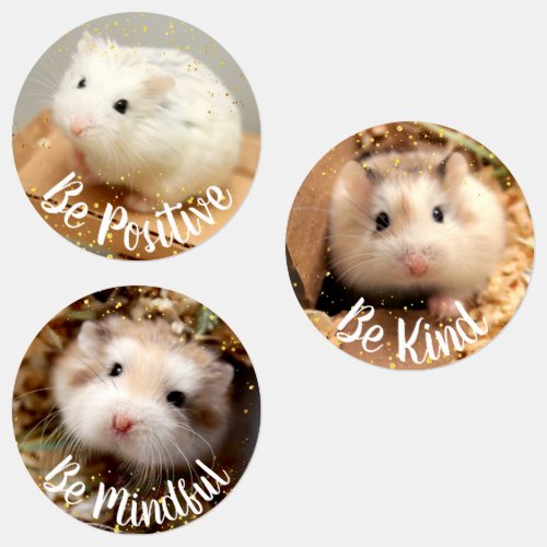 Positivity _ Hammyville Cute Hamsters Labels